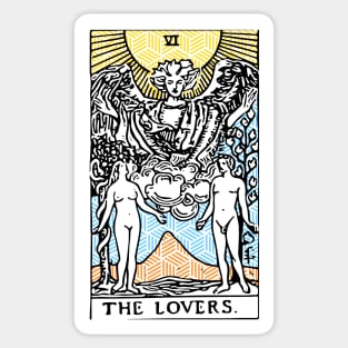 The Lovers - A Tarot Print Sticker